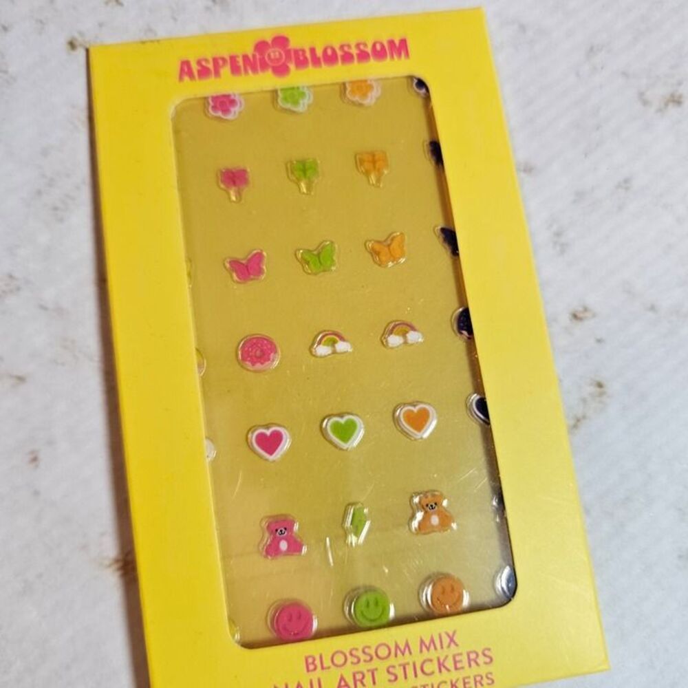 NEW Red Aspen Blossom Mix Nail Art Stickers Cute Fun Designs Mani Pedi